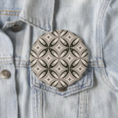 Beige- und braune retro-runde Formen Button (Beispiel)