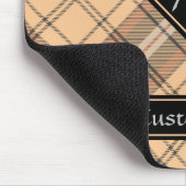 Beige- und Braunkariert Mousepad (Ecke)
