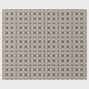 Beige- und Brauntöne im Retro-Stil mit kreisförmig Geschenkpapier