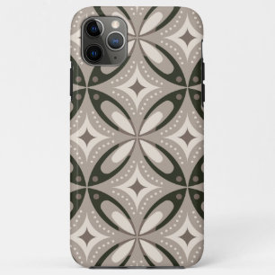 Beige- und Brauntöne Retro-Kreisformen Case-Mate iPhone Hülle