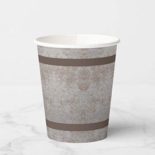 Beige und Brown Pappbecher (Links)