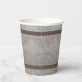 Beige und Brown Pappbecher (Rechts)