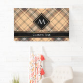 Beige und Brown Tartan Banner (Insitu)