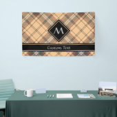 Beige und Brown Tartan Banner (Messeveranstaltung)