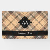 Beige und Brown Tartan Banner (Horizontal)
