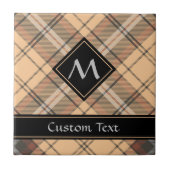 Beige und Brown Tartan Fliese (Vorderseite)