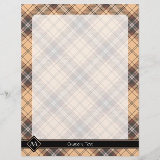 Beige und Brown Tartan Flyer (Vorne)