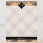 Beige und Brown Tartan Flyer (Hinten)