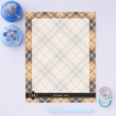 Beige und Brown Tartan Flyer (Einzeln)