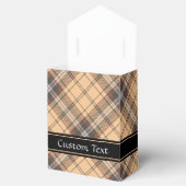 Beige und Brown Tartan Geschenkschachtel (Geöffnet)