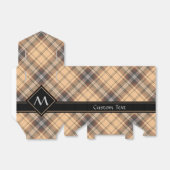 Beige und Brown Tartan Geschenkschachtel (Ungefaltet)