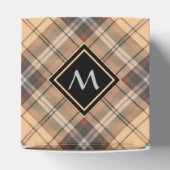 Beige und Brown Tartan Geschenkschachtel (Oben)