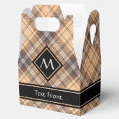 Beige und Brown Tartan Geschenkschachtel (Geöffnet)