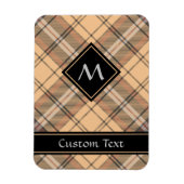 Beige und Brown Tartan Magnet (Vertikal)