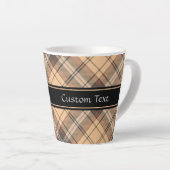 Beige und Brown Tartan Milchtasse (Rechte Ecke)