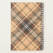 Beige und Brown Tartan Planer (Rückseite)