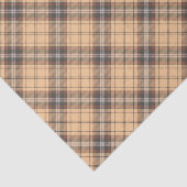 Beige und Brown Tartan Seidenpapier (Ausschnitt)