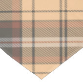 Beige und Brown Tartan Tischdecke (Schrägansicht)