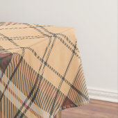 Beige und Brown Tartan Tischdecke (Beispiel)