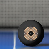 Beige und Brown Tartan Tischtennisball (Netto)