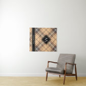 Beige und Brown Tartan Wandteppich (Beispiel (Horizontal))