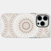 Beige und Cream Mandala Muster Case-Mate iPhone Hülle (Rückseite (Horizontal))