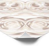 Beige und Cream Mandala Muster Poster (Ecke)