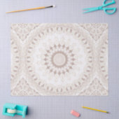 Beige und Cream Mandala Muster Seidenpapier (Basteln)