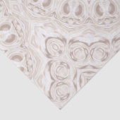 Beige und Cream Mandala Muster Seidenpapier (Detail)