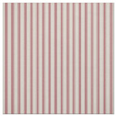 Beige und Crimson Red Classic - Ticking Stripes Stoff (Muster)
