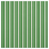 Beige und dunkelgrüne Linde/Streifenmuster Stoff (Muster)