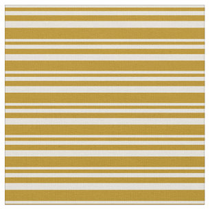 Beige und dunkle Goldenrod farbene Linien Stoff