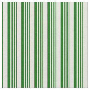 Beige und dunkle grüne Linien Stoff