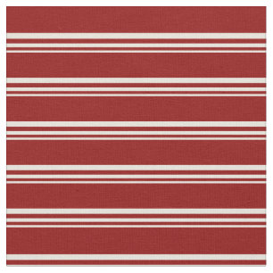 Beige und dunkle rote Linien Stoff