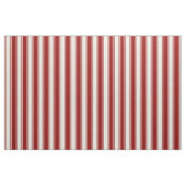 Beige und dunkle rote Streifen Stoff (Fat Quarter (45,7 x 55,9 cm))