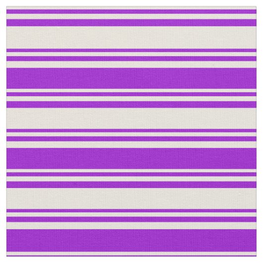 Beige und dunkle violette Streifen Stoff (Nahaufnahme)
