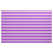 Beige und dunkle violette Streifen Stoff (Fat Quarter (45,7 x 55,9 cm))