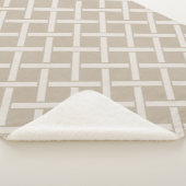 Beige und Elfenbeingitter | Modernes Bauernhaus Sherpadecke (3/4)