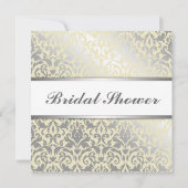 Beige und gelbe Brautparty-Einladung Einladung (Rückseite)