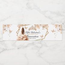 Beige- und Gold-Quinceañera-Prinzessin-Girl-Diadem
