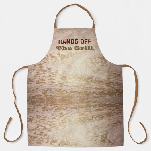 Beige und Gold Schürze (Vorderseite)