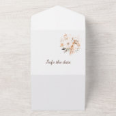 Beige und goldfarbenes Wasser All In One Einladung (Außenbereich)