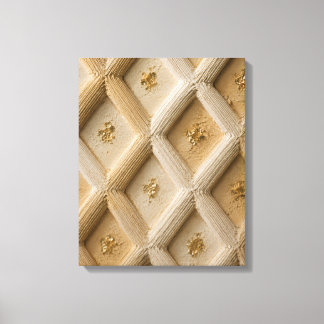 Beige- und Goldtexturierte Japandi-Kunst Leinwanddruck