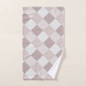 Beige und graue geometrische Muster — oblique Badhandtuch Set (Handtuch)