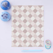 Beige und graue geometrische Muster — oblique Flyer (Einzeln)