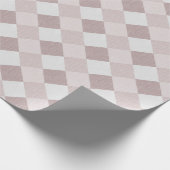 Beige und graue geometrische Muster — oblique Geschenkpapier (Ecke)