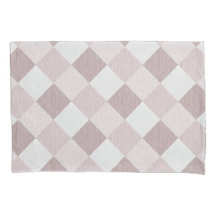 Beige und graue geometrische Muster — oblique Kissenbezug