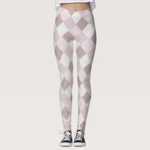 Beige und graue geometrische Muster — oblique Leggings