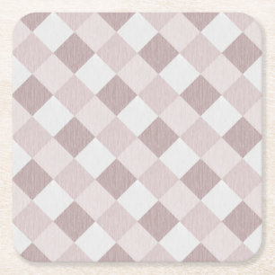 Beige und graue geometrische Muster — oblique Rechteckiger Pappuntersetzer