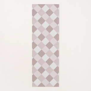 Beige und graue geometrische Muster — oblique Yogamatte